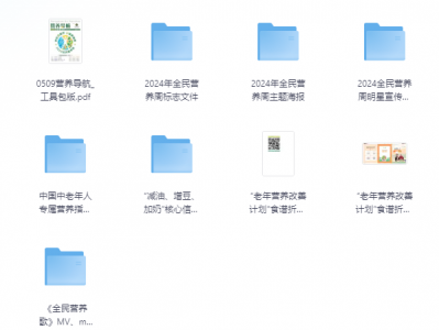 全民营养宣传资料合集