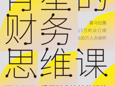 《肖星的财务思维课》豆瓣高分 人人都能听得懂、学得会的财务知识